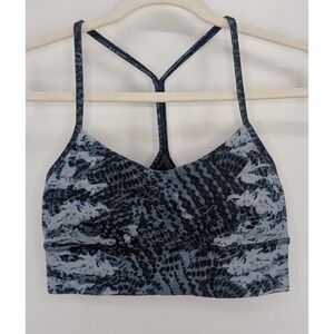 Lululemon Flow Y Bra Nulu Indigo Lace Starlight Multi Size 8 Yoga Sports Bra